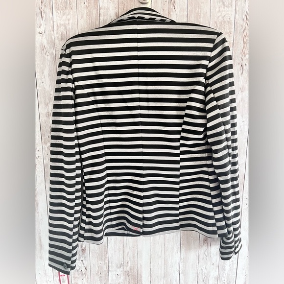 Merona New Sweatshirt Blazer Striped Stretchy - Picture 2 of 3